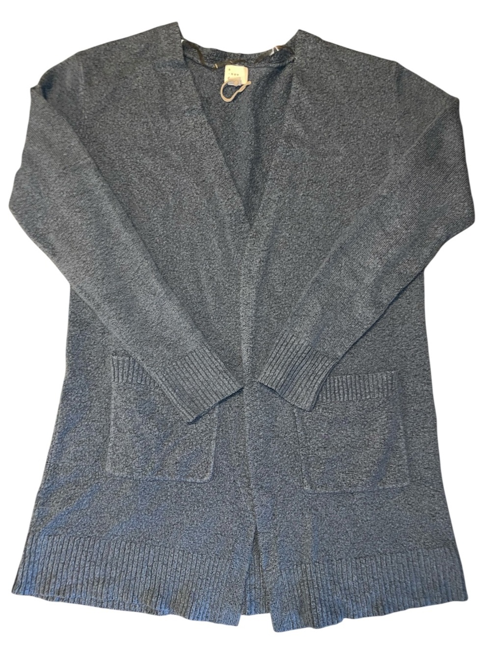 a new day Women's Blue Open Front Long Cardigan